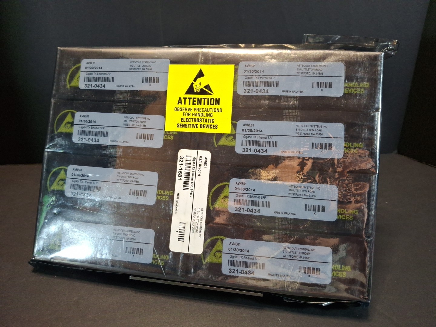 NetScout 321-1582 GigabitSX Ethernet SFP 8 Pack Avago AVNE 01 AFBR-57L5AZP NetScout 321-1582 GigabitSX Ethernet SFP 8 Pack Avago AVNE 01 AFBR-57L5AZP