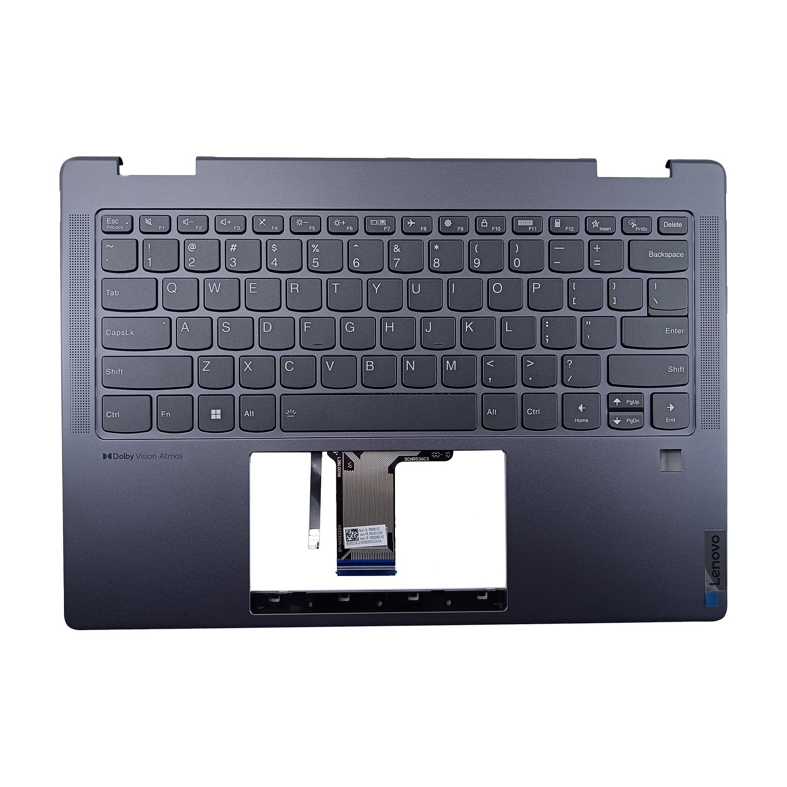 For Lenovo Yoga 7 14IRL8 Palmrest Backlit Keyboard 5CB1L40794 Non-Touchpad For Lenovo Yoga 7 14IRL8 Palmrest Backlit Keyboard 5CB1L40794 Non-Touchpad