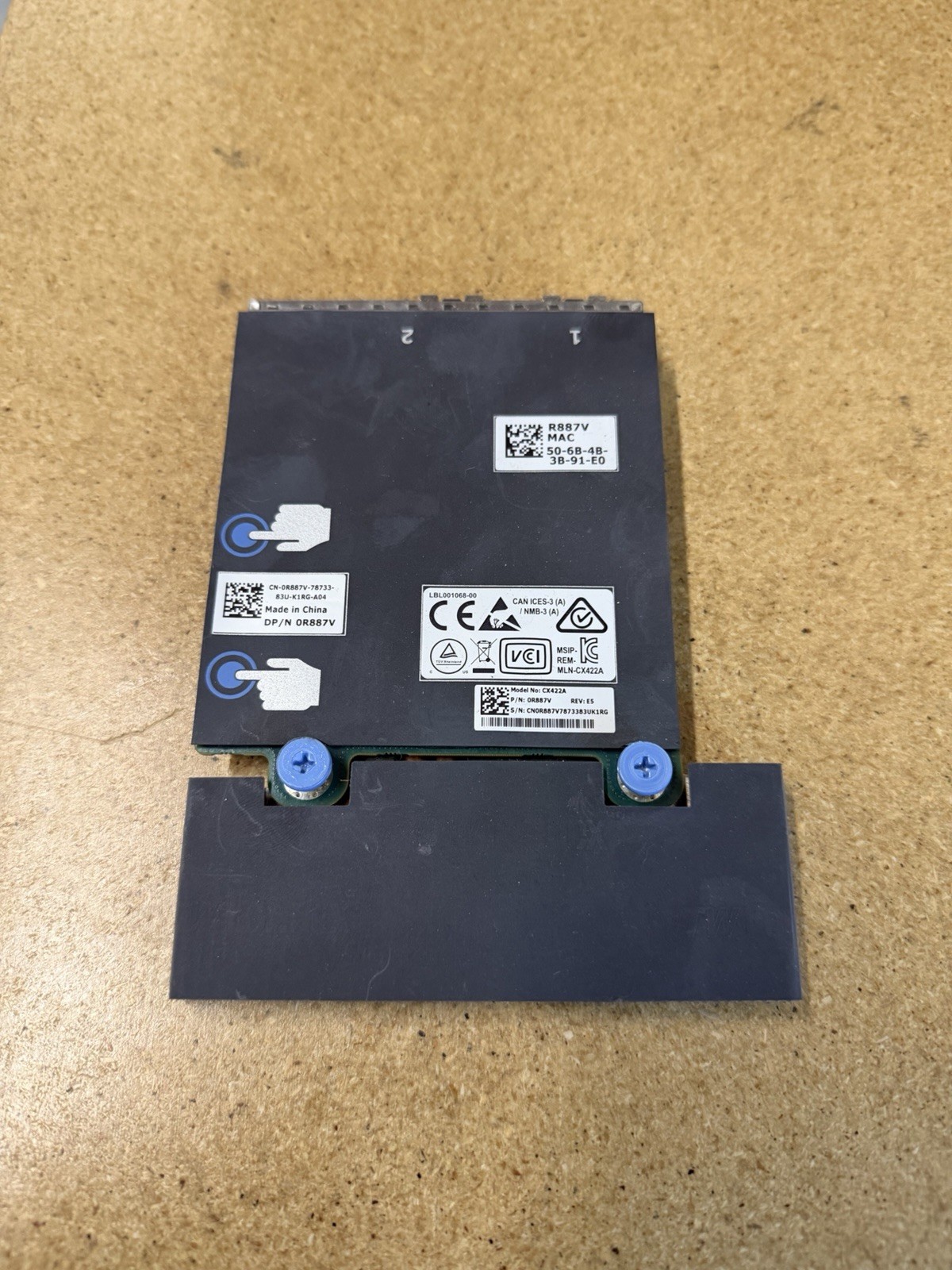 DELL MELLANOX ConnectX-4 CX4121C 2x 25Gb SFP+ Network Daughter Card R887V DELL MELLANOX ConnectX-4 CX4121C 2x 25Gb SFP+ Network Daughter Card R887V