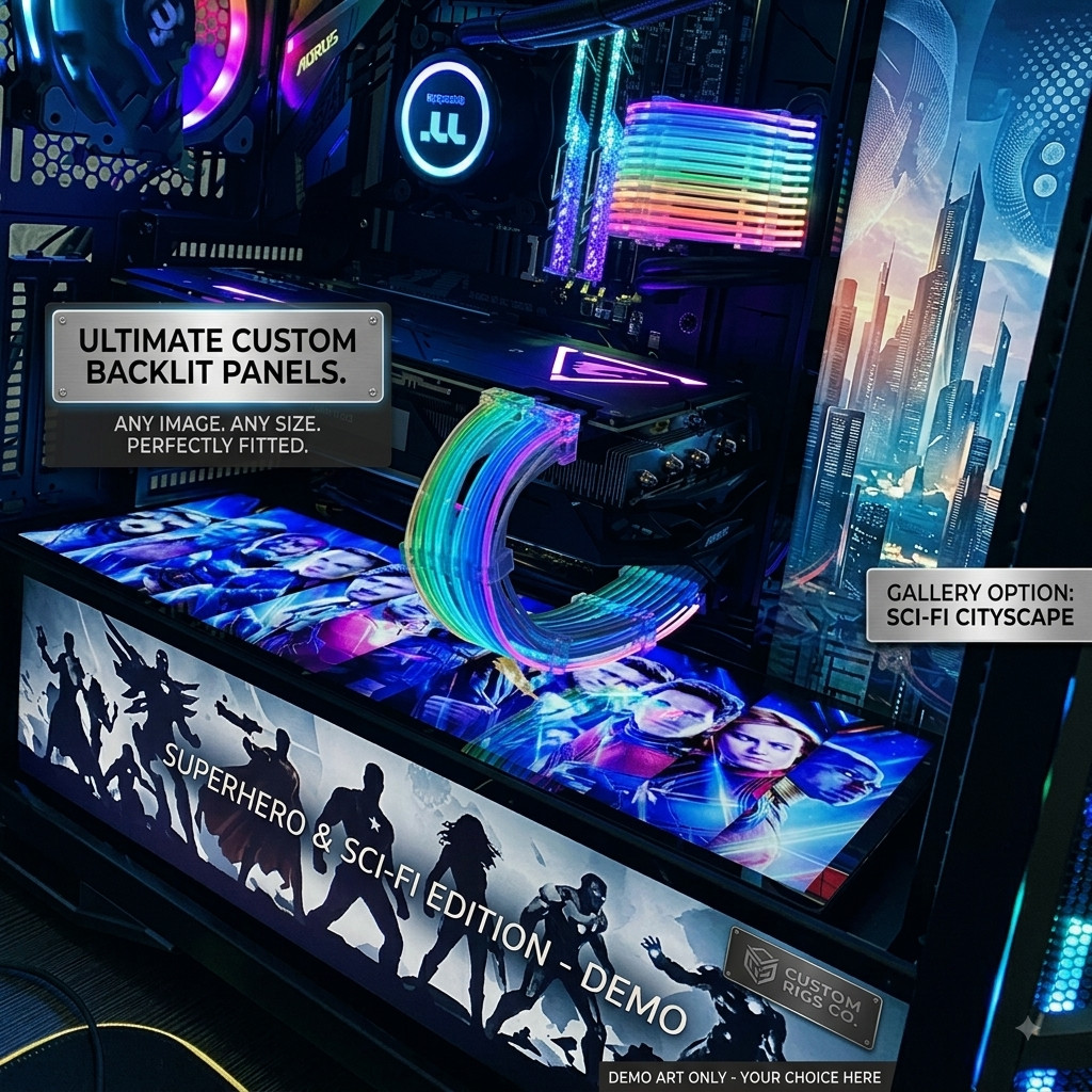 Custom Pic & Size ARGB Computer Case GPU Backplate GPU Side Panel Gaming PC case Custom Pic & Size ARGB Computer Case GPU Backplate GPU Side Panel Gaming PC case