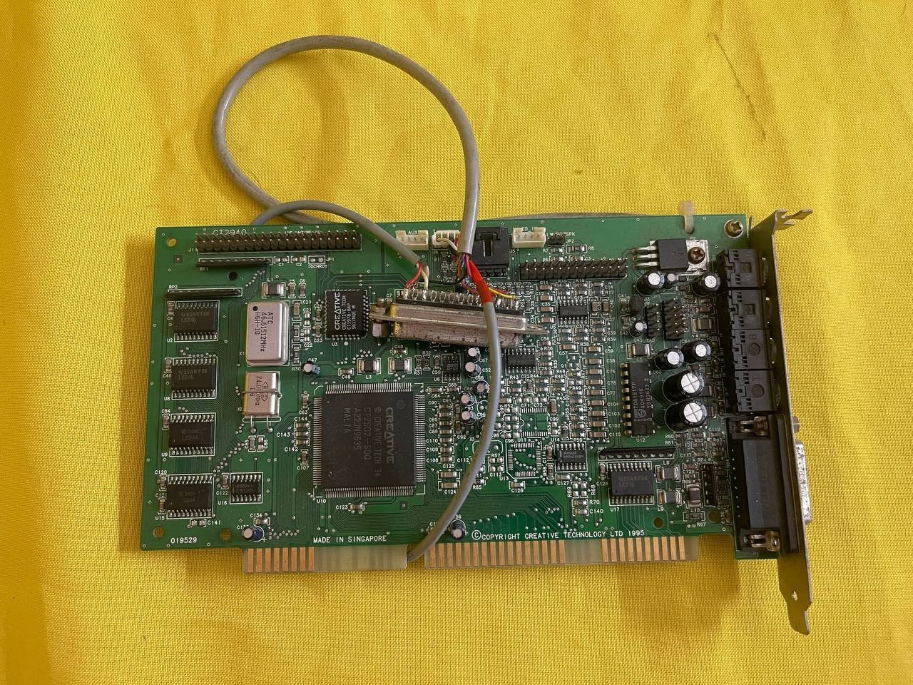 Creative Sound Blaster 16 Vibra ISA CT1978 Vintage PC Sound Card 1995 - SR Creative Sound Blaster 16 Vibra ISA CT1978 Vintage PC Sound Card 1995 - SR
