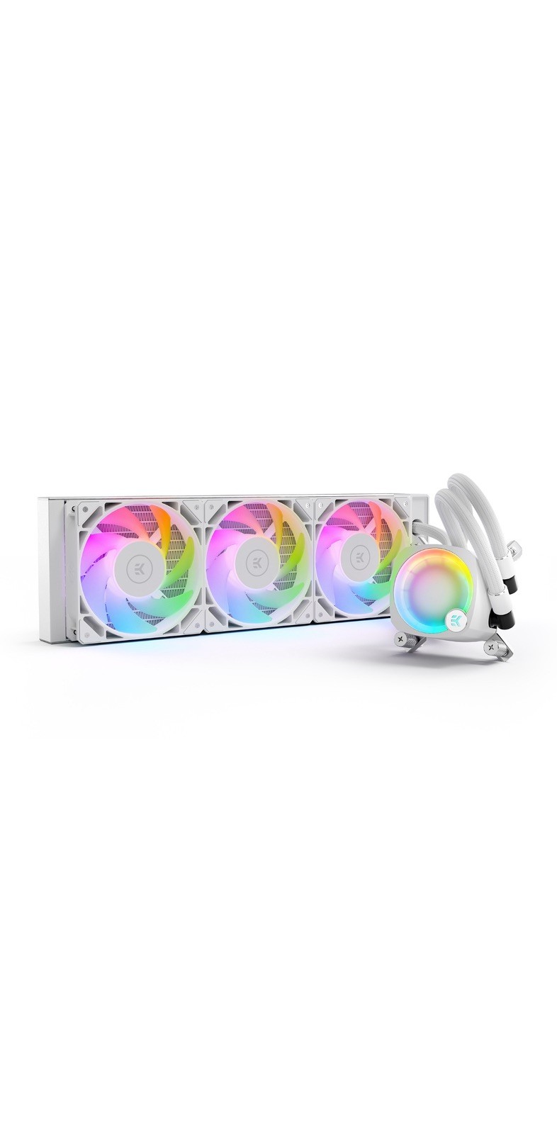 EKWB EK-Nucleus AIO CPU Cooler CR360 Lux, Digital RGB, White