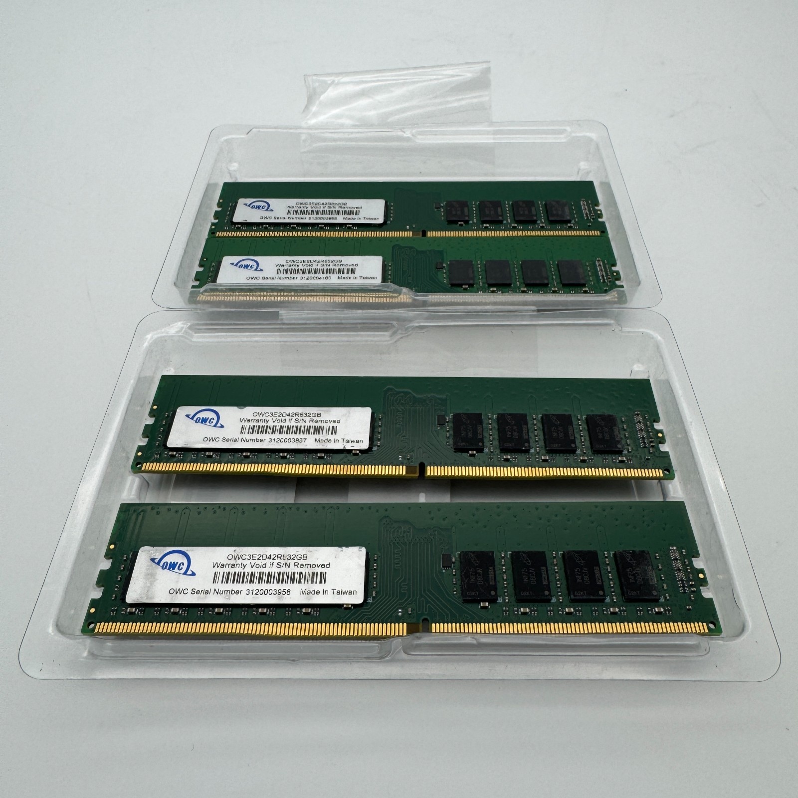 OWC 128GB (4x32GB) DDR4 3200MHz 2Rx8 ECC Unbuffered UDIMM 288pin Memory RAM OWC 128GB (4x32GB) DDR4 3200MHz 2Rx8 ECC Unbuffered UDIMM 288pin Memory RAM