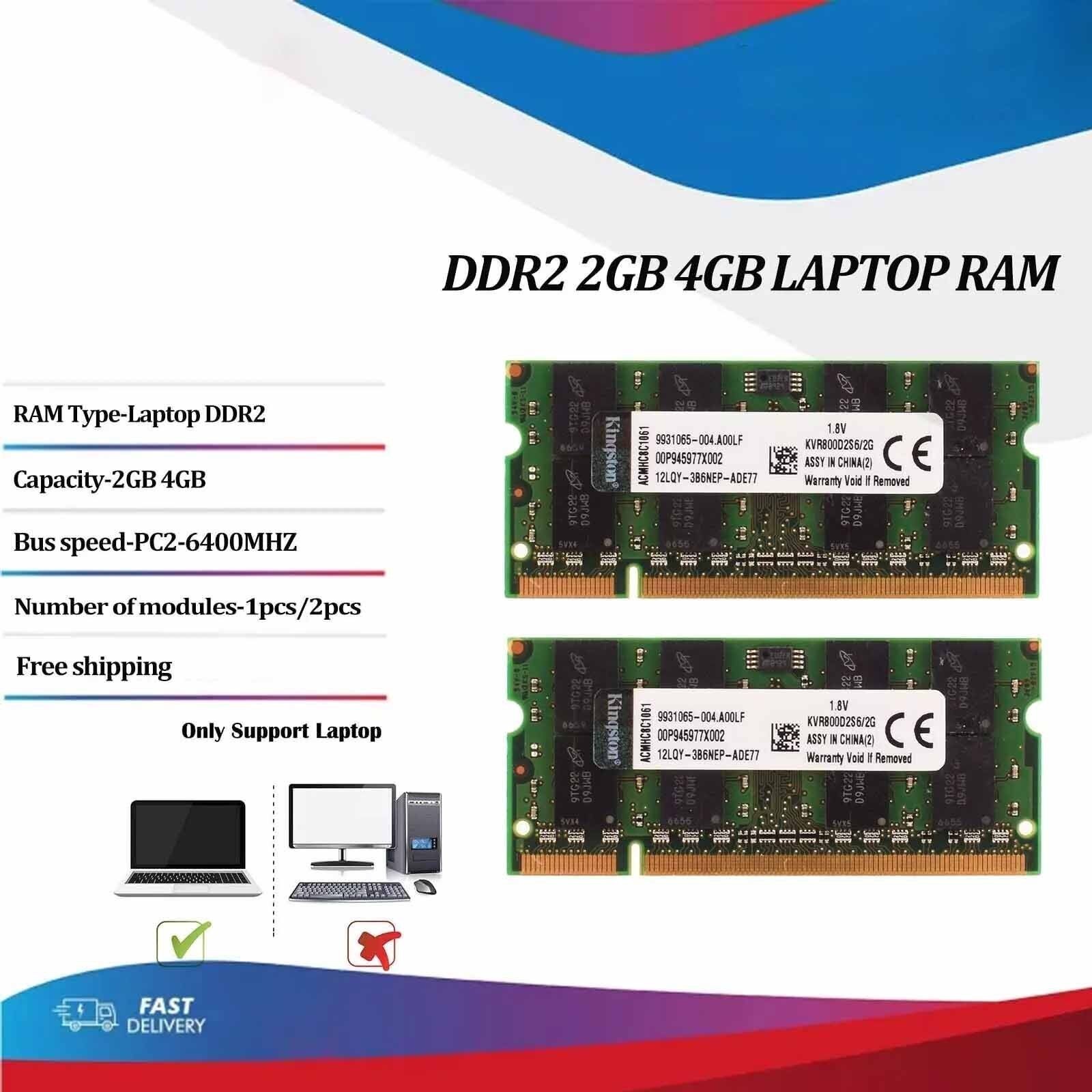 DDR2 4GB 8GB(2×4GB) PC2-6400 800MHz Laptop SODIMM Memory RAM 200pin Notebook lot DDR2 4GB 8GB(2×4GB) PC2-6400 800MHz Laptop SODIMM Memory RAM 200pin Notebook lot