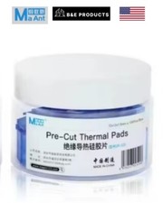 MaAnt 100pcs Thermal Silicone Pad Heat Dispersions Phone CPU Motherboard BLUE picture