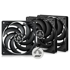 ARCTIC P12 SLIM PWM PST (3 Pack) 120 mm Case Fan Pressure-optimised Computer picture