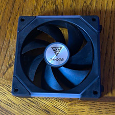 GAMDIAS AEOLUS M1-1201 120mm Black Case Fan Ball 1600RPM 72CFM 3-Pin picture