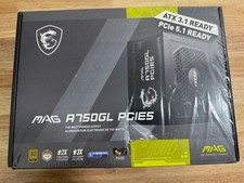 MSI - MAG A750GL PCIE 5.1, 750W ATX 3.1 Gaming Power Supply - NEW SEALED picture