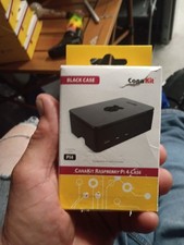 CanaKit Raspberry Pi 4 Small Form Factor Case Black Plastic Removable Lid picture