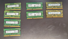Small lot of various SODIMM; 4x4GB Micron; 2x2GB Samsung; 2x4GB Crucial picture