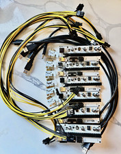6-Pack PCIe GPU Risers w/ USB 3.0 Cables, Power Cables & 1X Adapters picture