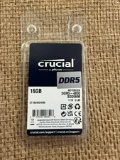 NIB Crucial DDR5 16GB 4800MHz SODIMM Laptop Memory CT16G48C40S5.M8A1 picture
