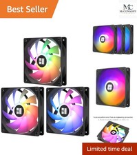 Quiet 120mm ARGB PWM Fan - 66.17 CFM High Airflow for Desktop Cooling (3x) picture