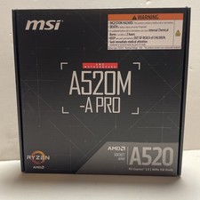 MSI A520M-A PRO ATX MOTHERBOARD AMD 4K New picture