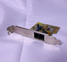Cyber Solutions FB PCTEL AMR Dial Up Modem Card Dual RJ11 Vintage PC Untested picture