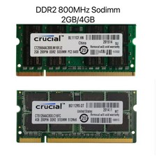 Crucial DDR2 2GB/4GB 8GB 800MHz PC2-6400 SODIMM Notebook Laptop Memory Ram Lot picture