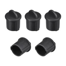 5Pcs Silicone BNC Anti-Dust Stopper Cap Cover 14x17mm for Female Jack Black picture