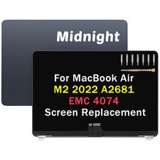 NEW LCD Screen Display Assembly Midnight for MacBook Air 13.6