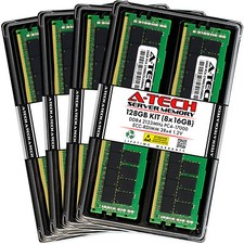 A-Tech 128GB 8x 16GB 2Rx4 PC4-17000R DDR4 2133 ECC REG RDIMM Server Memory RAM picture