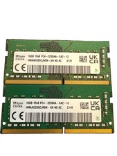 SKhynix  32GB (2X 16GB)=32GB PC4-3200AA HMAA2GS6CJR8N LAPTOP MEMORY picture