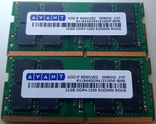 64GB DDR4 Laptop RAM Avant 2X32GB PC4-3200 SODIMM MEMORY AVJ644GU44J2320NF-BME picture