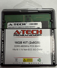 A-Tech 16GB (2x8GB) DDR5-4800 PC5-38400 SO-DIMM 262-Pin Non-ECC picture