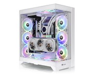 Thermaltake Cte E600 Snow Mid Tower Chassis Dual Chamber With Tempered Glass picture