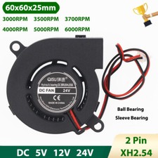 6025 Radial Turbo Blower Fan Mini Brushless Cooling Fan DC 5/12/24V 3000-6000RPM picture