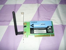 Vintage Linksys Wireless-B Network WiFi Adapter PCI WMP11 Used picture