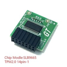 TPM 2.0 14pin-1 Module Trusted Platform SLB9665 for MSI MS-4136 B450M MORTAR USA picture