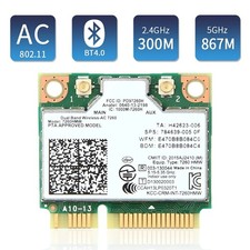 Intel 7260HMW Dual-Band Wireless-AC Card, 802.11ac WiFi + Bluetooth 4.0 for PC picture