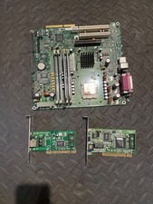 Vintage Dell Motherboard Socket 370 CPU SDRAM Lot with D-Link & Linksys PCI NIC picture