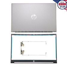 New HP Pavilion 15-EG 15T-EG 15-EH 15Z-EH LCD Back Cover Bezel Hinges Silver US picture