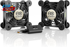 MULTIFAN S5, Quiet Dual 80Mm USB Fan, Ul-Certified for Receiver DVR Playstation  picture