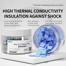 MaAnt DR-03 100pcs /Box Insulating Thermal Conductive Silicone Spacer CPU Therma picture