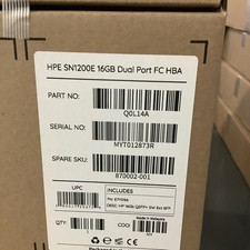 HPE SN1200E 16Gb Dual Port Fibre Channel HBA PCIe Add-In Card Q0L14A picture