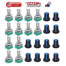 12Pcs Single Linear Rotary Seal Amplifier Potentiometers Type 5k,10K,20K,50K,... picture