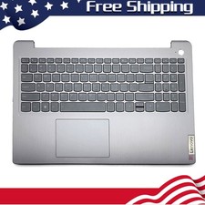 New Palmrest For Lenovo ideapad 3 15IAU7 3 15ABA7 Keyboard Backlit Touchpad Gray picture