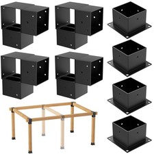 8PCS 4x4 Post Bracket, 4x4 Brackets for pergola kit, Deer Stand, Outdoor Plat... picture