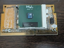 Vintage Socket 370 Intel Celeron CPU With Slotket Card Slot 1 picture