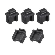 5Pcs Silicone SFP Anti-Dust Stopper Cap Cover Black picture