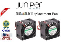 2x Quiet version (27.5dBA ) Replacement Fans for Juniper Networks EX3300-48T-BF picture