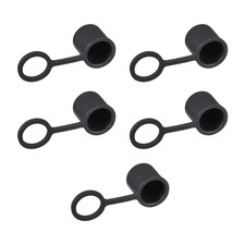 5Pcs Silicone BNC-B Anti-Dust Stopper Cap Cover w/ a Roll for Female Jack Black picture