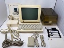Apple IIc Vintage Computer Monitor Bundle Recapped 128K Mouse 10 Disks Manual picture