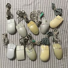 Vintage Computer Mouse Lot Microsoft Dell Compact Logitech Serial PS/2 picture