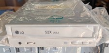 Vintage LG GCR-8521B 52X MAX Beige IDE CD-ROM Drive PATA Retro PC Win 98 NOS picture