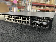Cisco Catalyst 3650 24 10/100/1000 Ethernet PoE+4x1G Uplink Port 640WAC LAN Base picture