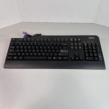 Vintage OEM IBM Wired PS/2 Black Full Size Layout Keyboard Model KB-0225 89P8300 picture
