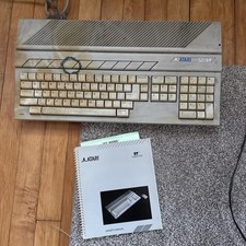 Atari 520ST Vintage Home Computer Keyboard Unit w Atari ST manual  picture