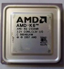 AMD AMD-K6-233ANR 233MHZ CPU PROCESSOR AMD-K6 3.2V CORE 3.3V WORKS VINTAGE RARE  picture